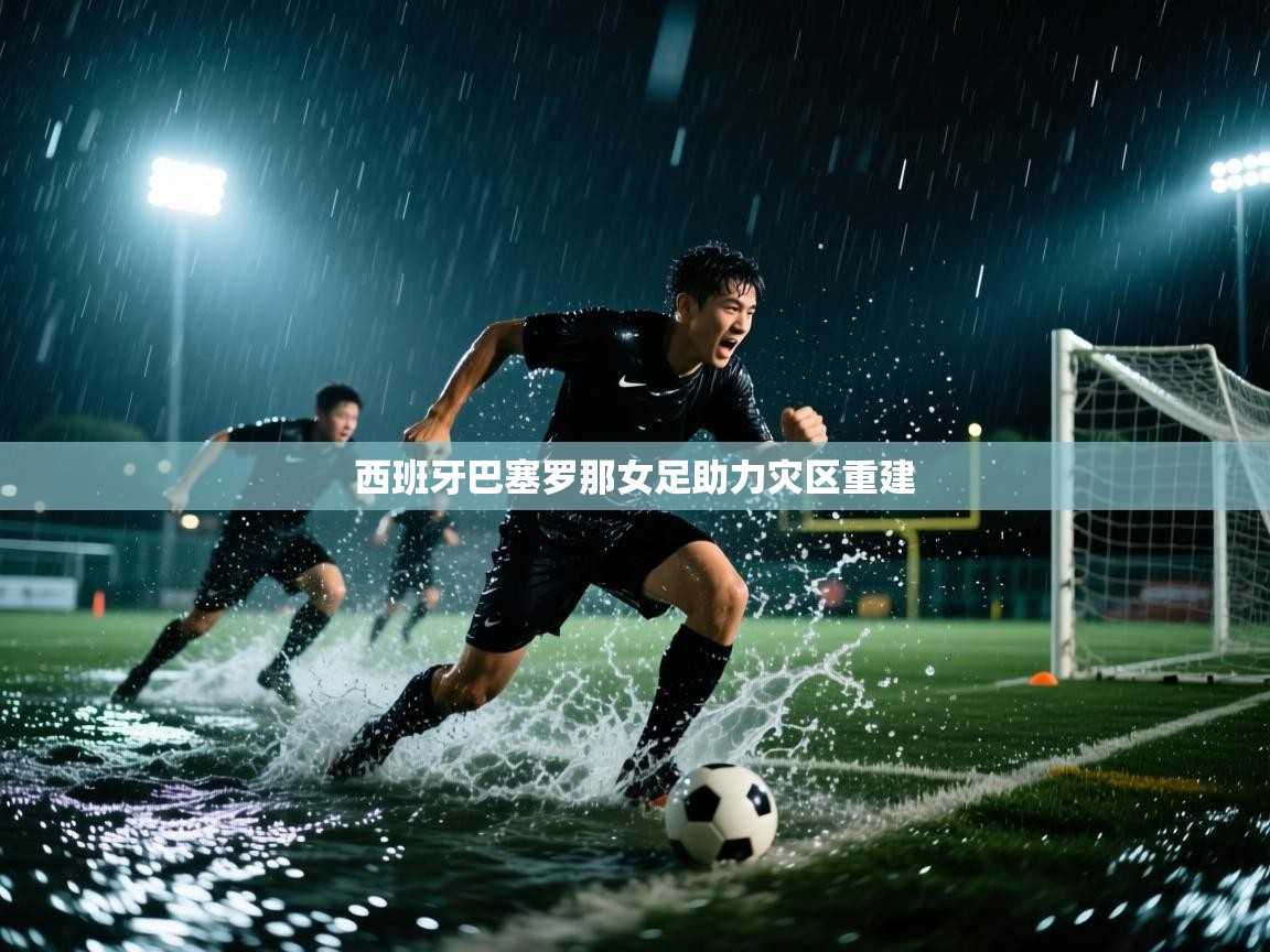 西班牙巴塞罗那女足助力灾区重建