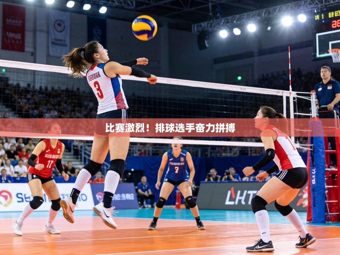 比赛激烈！排球选手奋力拼搏
